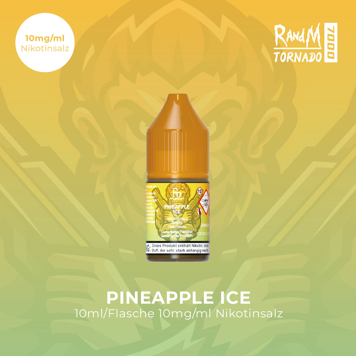 RandM Tornado 7000 - Pineapple Ice - NicSalt Liquid 10mg