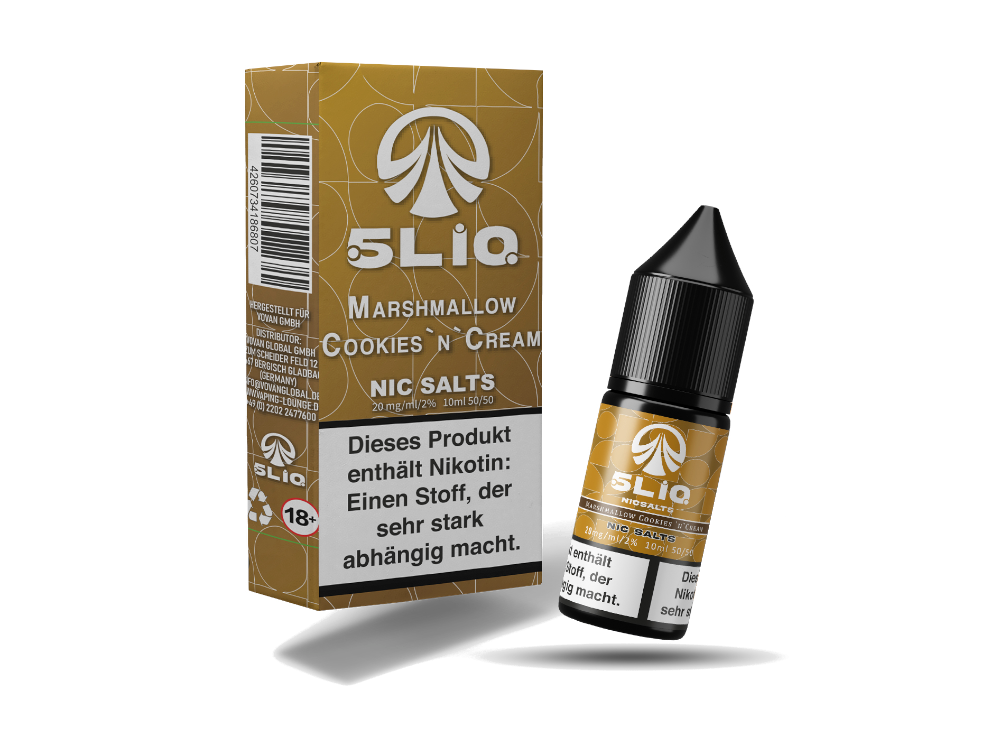 5LIQ Marshmallow Cookies'n'Cream Nikotinsalz 10ml







