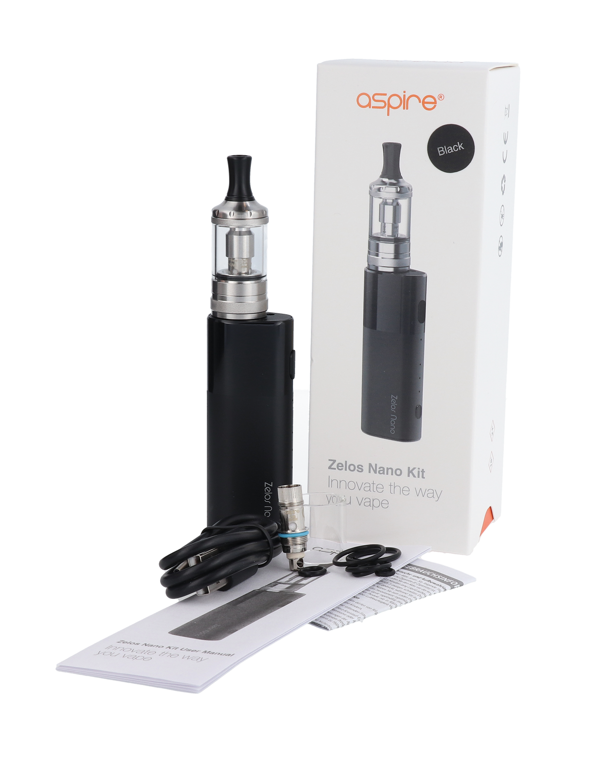 Aspire Zelos Nano Kit: 1600 mAh Akku & Nautilus Nano Clearomizer