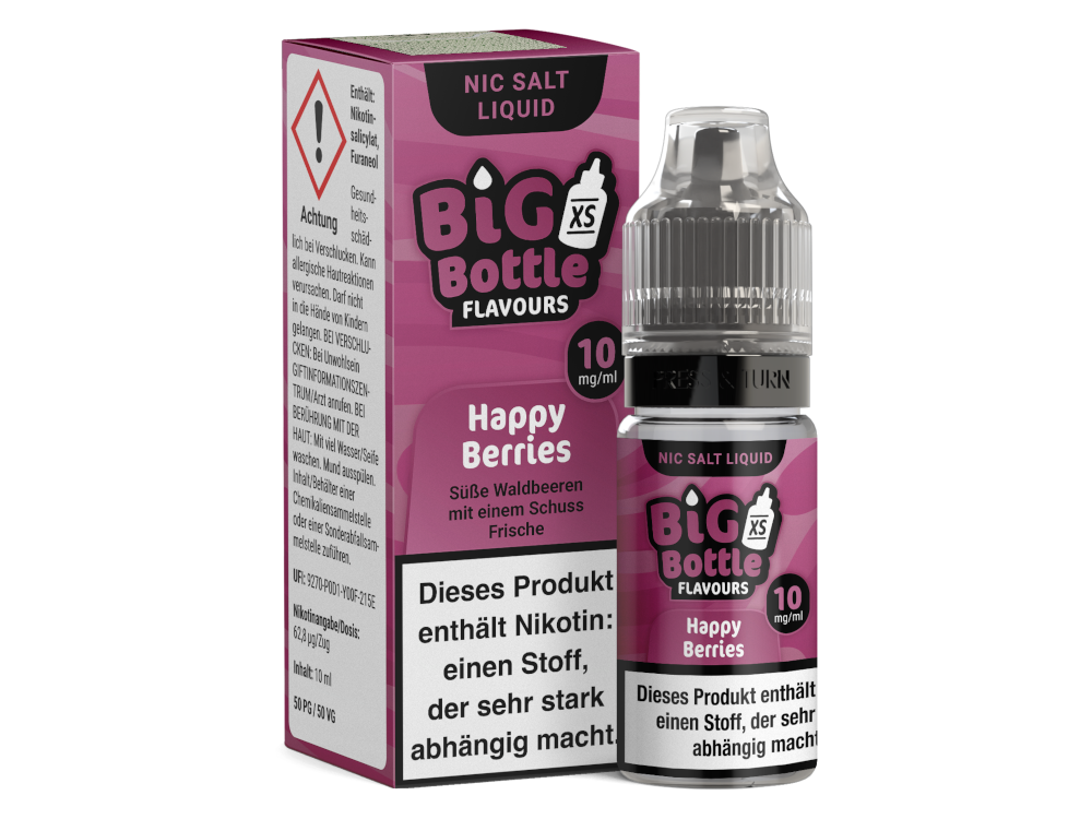 Big Bottle Happy Berries Nikotinsalz – Waldbeere, 10ml