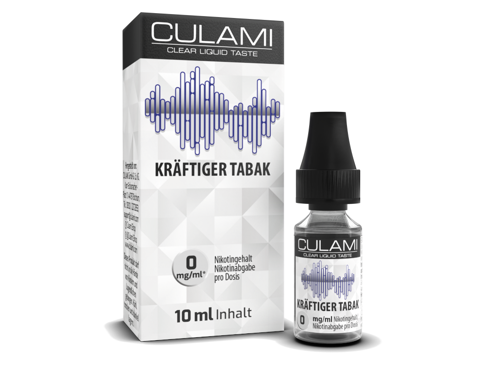 10 ml Kräftiger Tabak von Culami – Volle Tabakstärke für E-Zigaretten