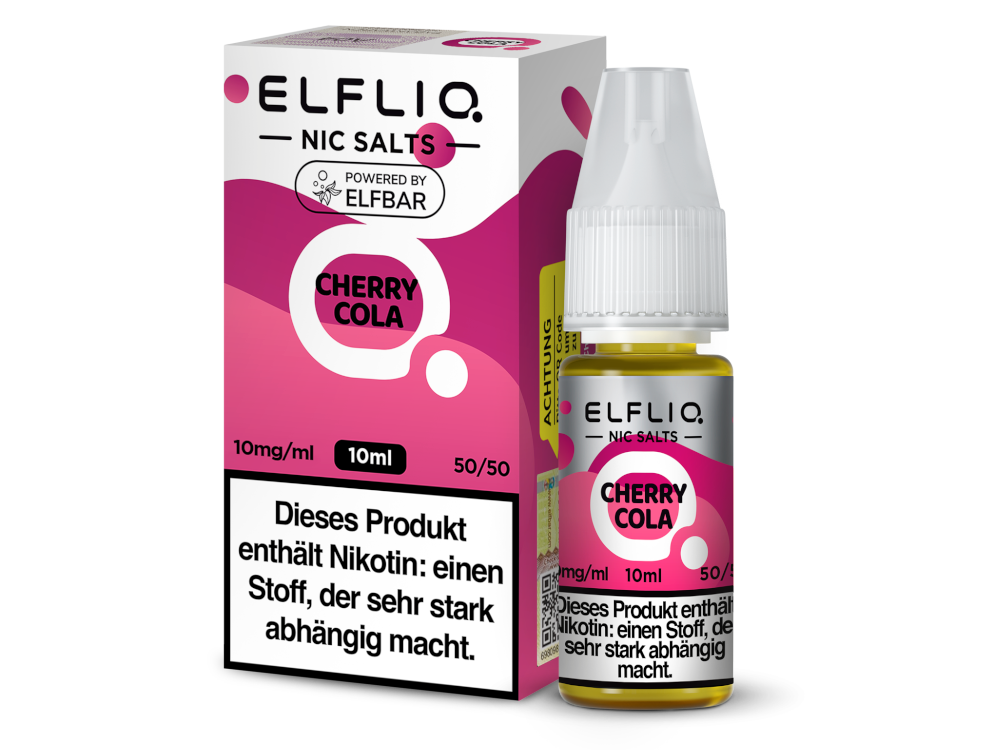 ELFLIQ Cherry Cola Nikotinsalz Liquid – Cola & Kirsche | 10ml