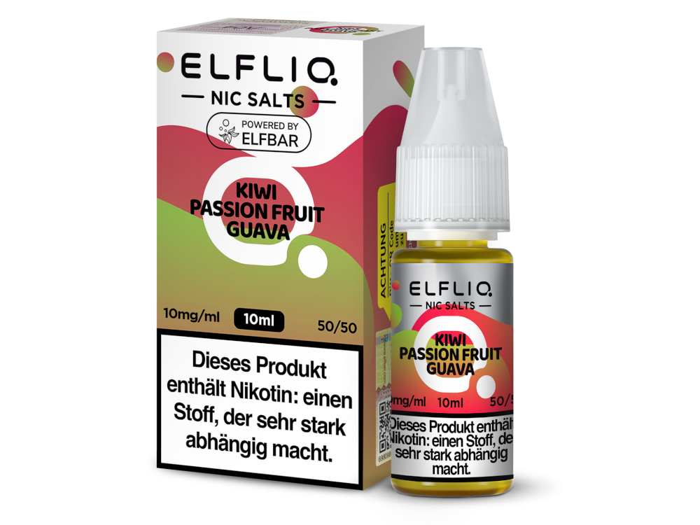 ELFLIQ Kiwi Passion Fruit Guava – Erfrischendes Nikotinsalz Liquid