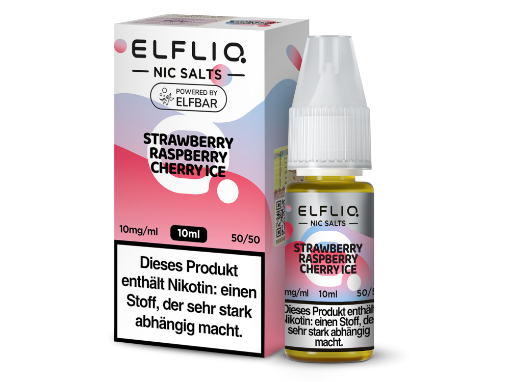 ELFLIQ - Strawberry Raspberry Cherry Ice - Nikotinsalz Liquid