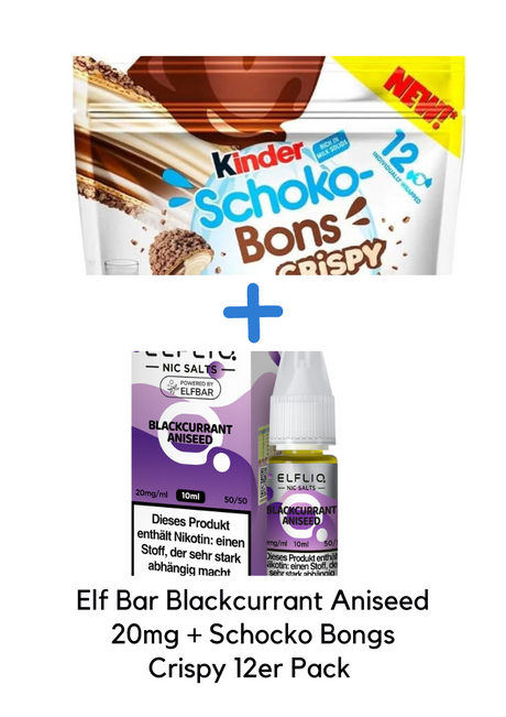 Elf-Bar-Elfliq-Set-Schwarze Johannisbeere-Anis-20mg-Kinder-Schoko-12er