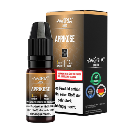 Avoria Aprikose e-Liquid 10 ml – Fruchtiger Aprikosengeschmack, jetzt kaufen