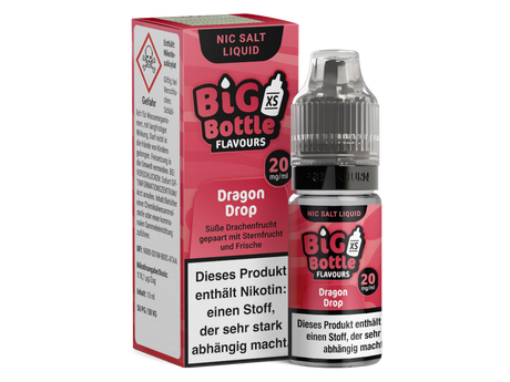 Big Bottle Dragon Drop Nikotinsalz Liquid – Exotische Früchte, 10ml