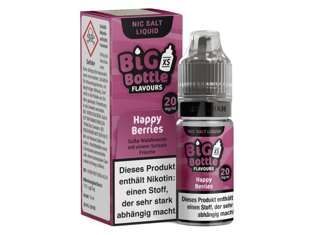 Big Bottle Happy Berries Nikotinsalz – Waldbeere, 10ml