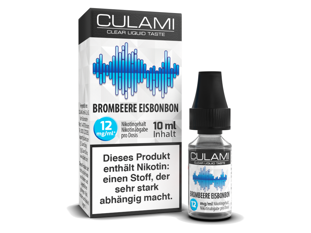 Culami Brombeere Eisbonbon - 10ml Liquid mit Frucht- & Kühleffekt