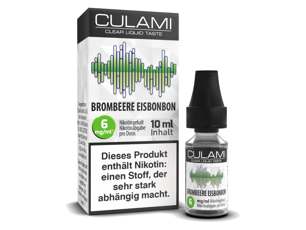 Culami Brombeere Eisbonbon - 10ml Liquid mit Frucht- & Kühleffekt