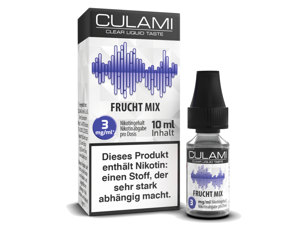 Culami Frucht Mix 10 ml Liquid - Kirsche, Himbeere & Pfirsich-Mix