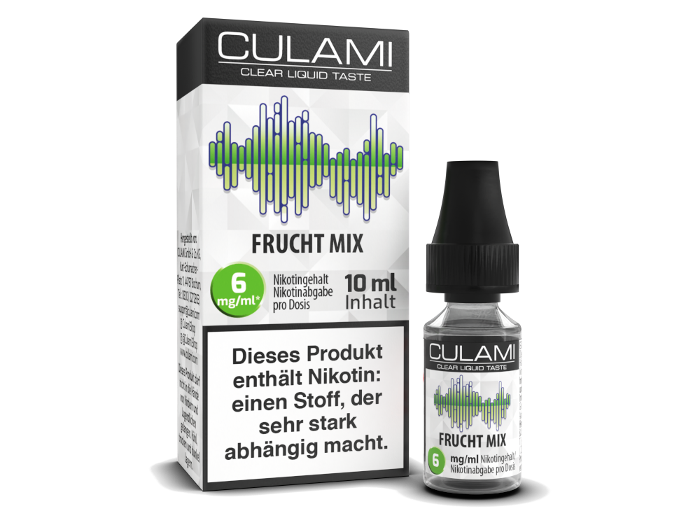 Culami Frucht Mix 10 ml Liquid - Kirsche, Himbeere & Pfirsich-Mix