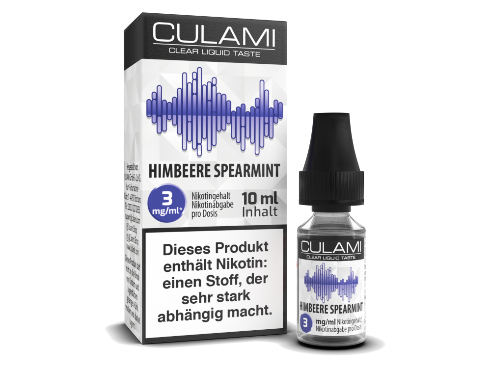 Culami 10 ml Himbeere Spearmint Liquid – Erfrischender Frucht-Mix