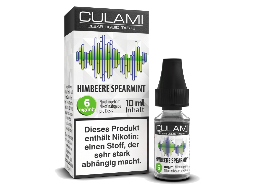 Culami 10 ml Himbeere Spearmint Liquid – Erfrischender Frucht-Mix