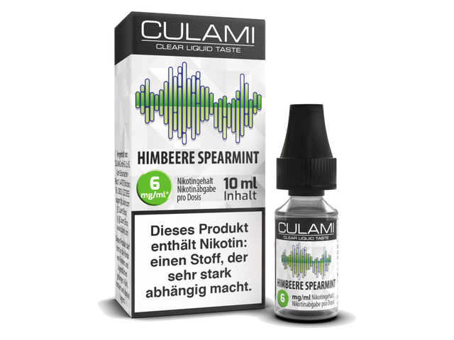 Culami 10 ml Himbeere Spearmint Liquid – Erfrischender Frucht-Mix