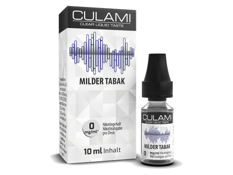 Culami 10 ml „Milder Tabak“ E-Liquid – Erleben Sie Mildes Tabakaroma