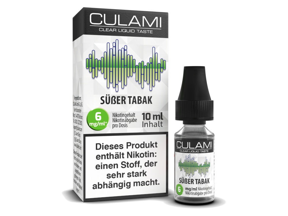 Culami 10 ml Süßlicher Tabak Liquid – Jetzt in 3 Nikotinstärken