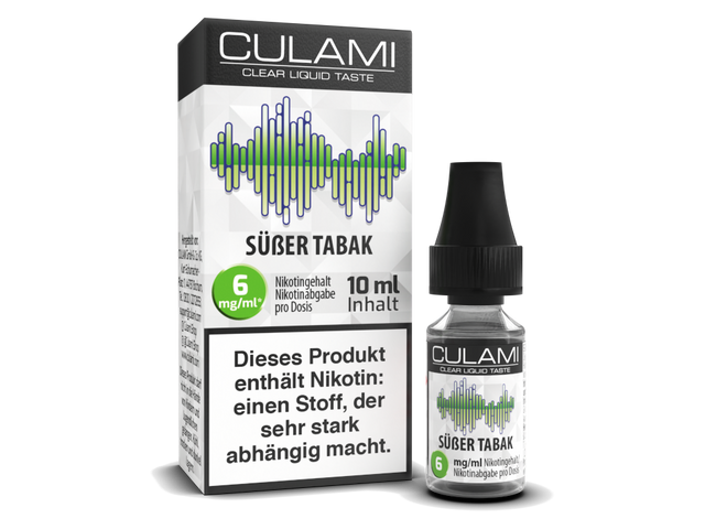 Culami 10 ml Süßlicher Tabak Liquid – Jetzt in 3 Nikotinstärken