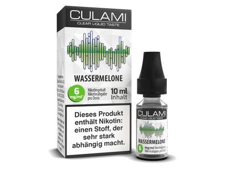 Culami E-Zigaretten-Liquid 10 ml – Wassermelone, Fruchtig & Erfrischend