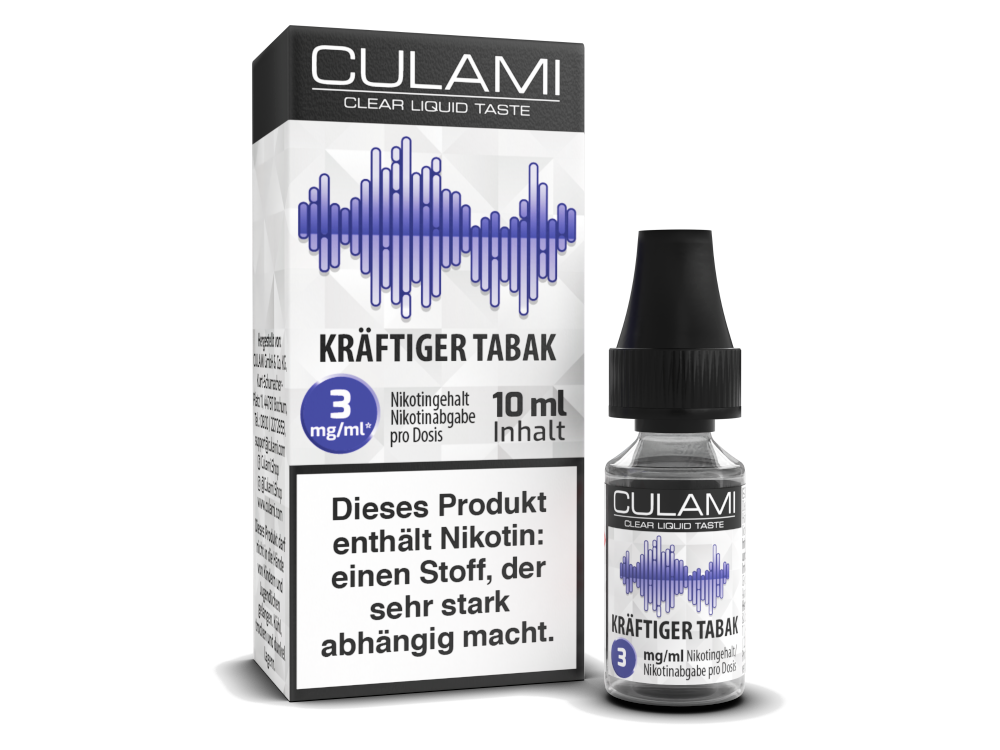 10 ml Kräftiger Tabak von Culami – Volle Tabakstärke für E-Zigaretten