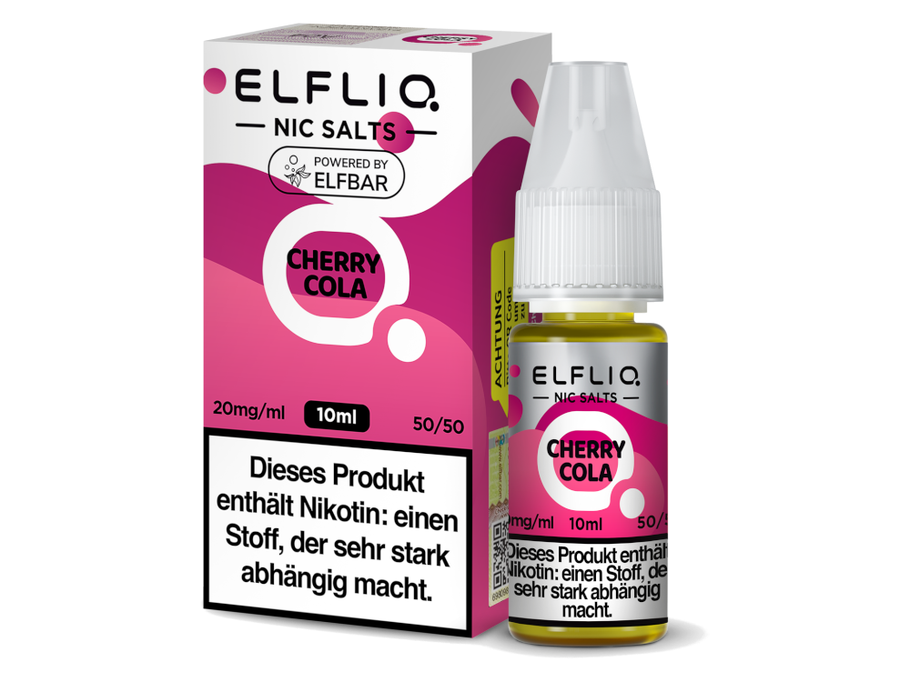 ELFLIQ Cherry Cola Nikotinsalz Liquid – Cola & Kirsche | 10ml