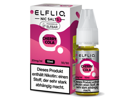 ELFLIQ Cherry Cola Nikotinsalz Liquid – Cola & Kirsche | 10ml