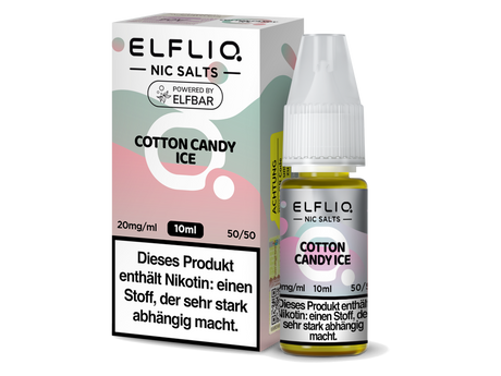 ELFLIQ Cotton Candy Ice – Süßes Nikotinsalz Liquid mit Frische