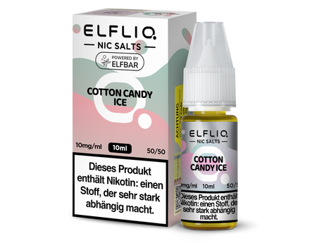 ELFLIQ Cotton Candy Ice – Süßes Nikotinsalz Liquid mit Frische