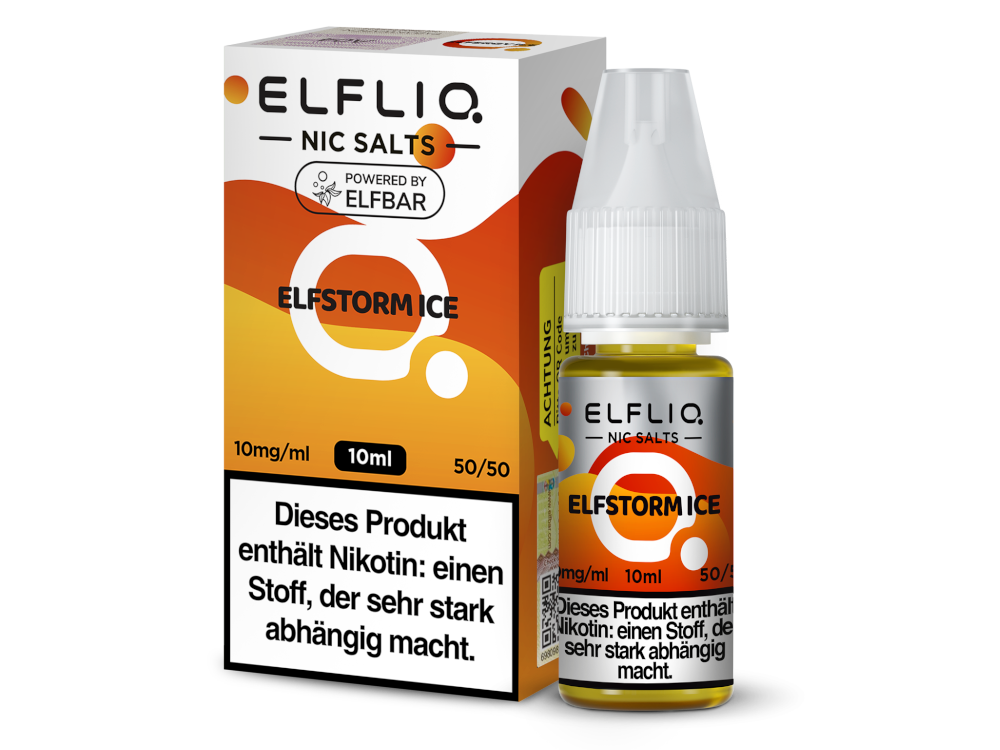 ELFLIQ Nikotinsalz Liquid Elfstorm Ice - Erfrischender Energydrink