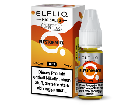 ELFLIQ Nikotinsalz Liquid Elfstorm Ice - Erfrischender Energydrink