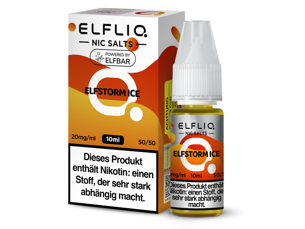 ELFLIQ Nikotinsalz Liquid Elfstorm Ice - Erfrischender Energydrink