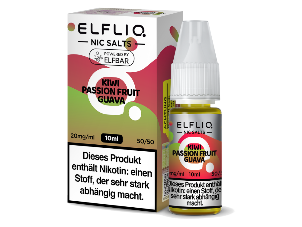 ELFLIQ Kiwi Passion Fruit Guava – Erfrischendes Nikotinsalz Liquid