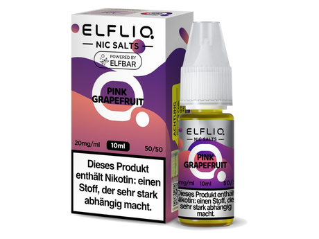 ELFLIQ Nikotinsalz Pink Grapefruit – Fruchtiger Genuss in 10ml Flasche