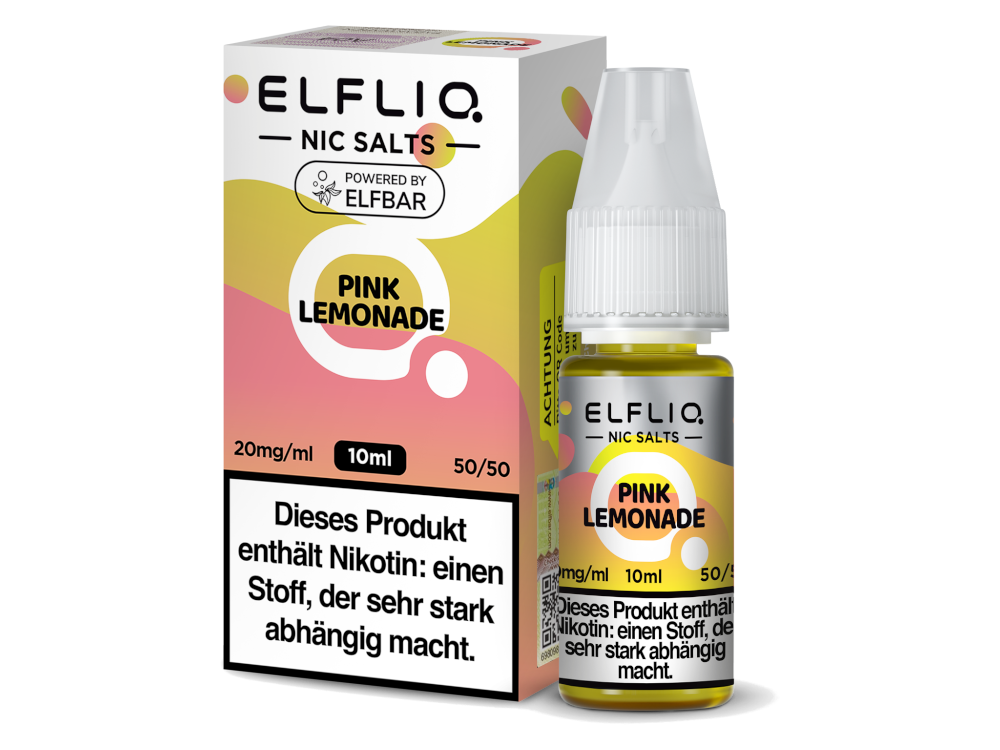 ELFLIQ Pink Lemonade Liquid – Limonade mit Beerenaroma, 10 ml