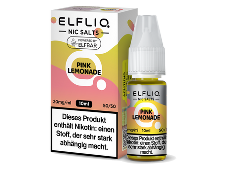 ELFLIQ Pink Lemonade Liquid – Limonade mit Beerenaroma, 10 ml