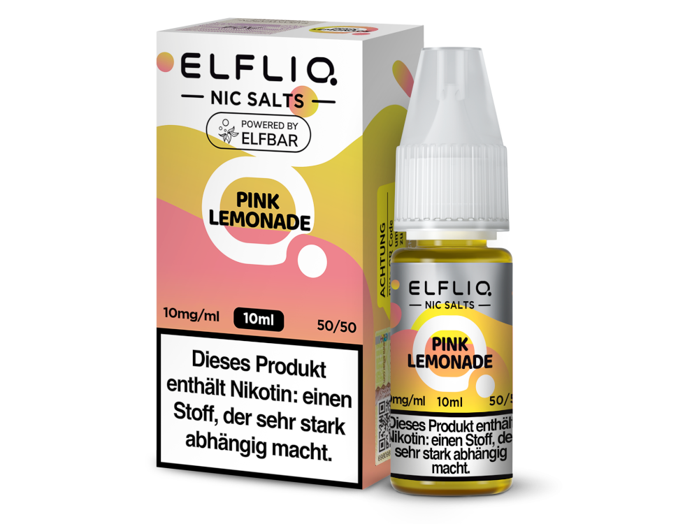 ELFLIQ Pink Lemonade Liquid – Limonade mit Beerenaroma, 10 ml