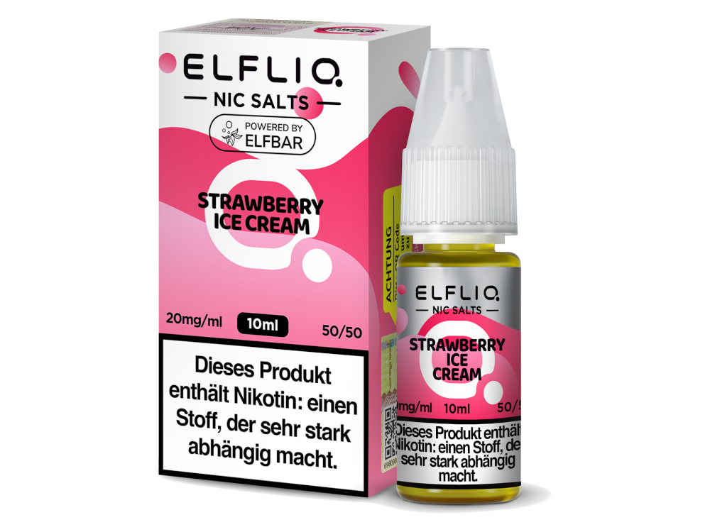 ELFLIQ Nikotinsalz Liquid Strawberry Ice Cream