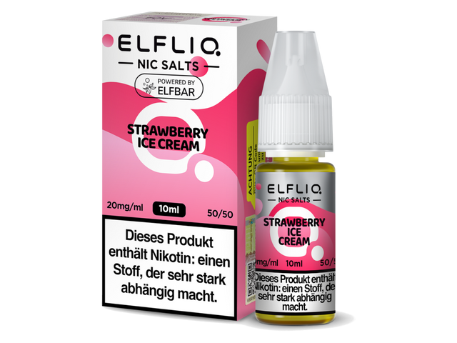 ELFLIQ Nikotinsalz Liquid Strawberry Ice Cream