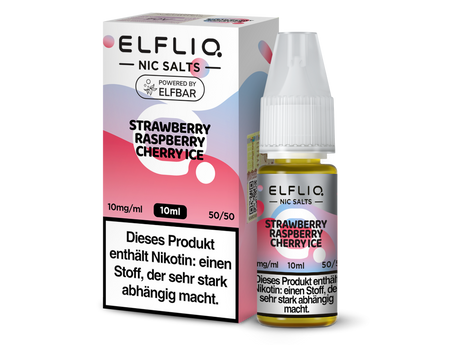 ELFLIQ Nikotinsalz Liquid – Strawberry Raspberry Cherry Ice