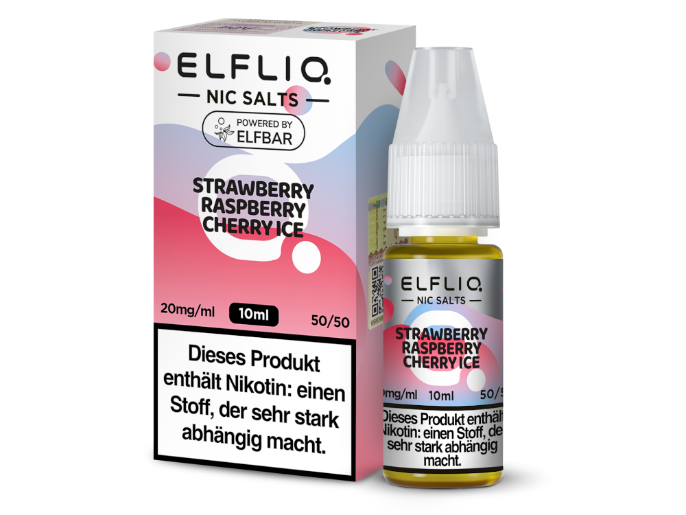 ELFLIQ Nikotinsalz Liquid – Strawberry Raspberry Cherry Ice