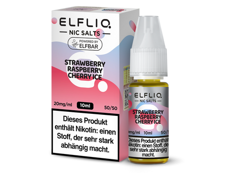 ELFLIQ Nikotinsalz Liquid – Strawberry Raspberry Cherry Ice