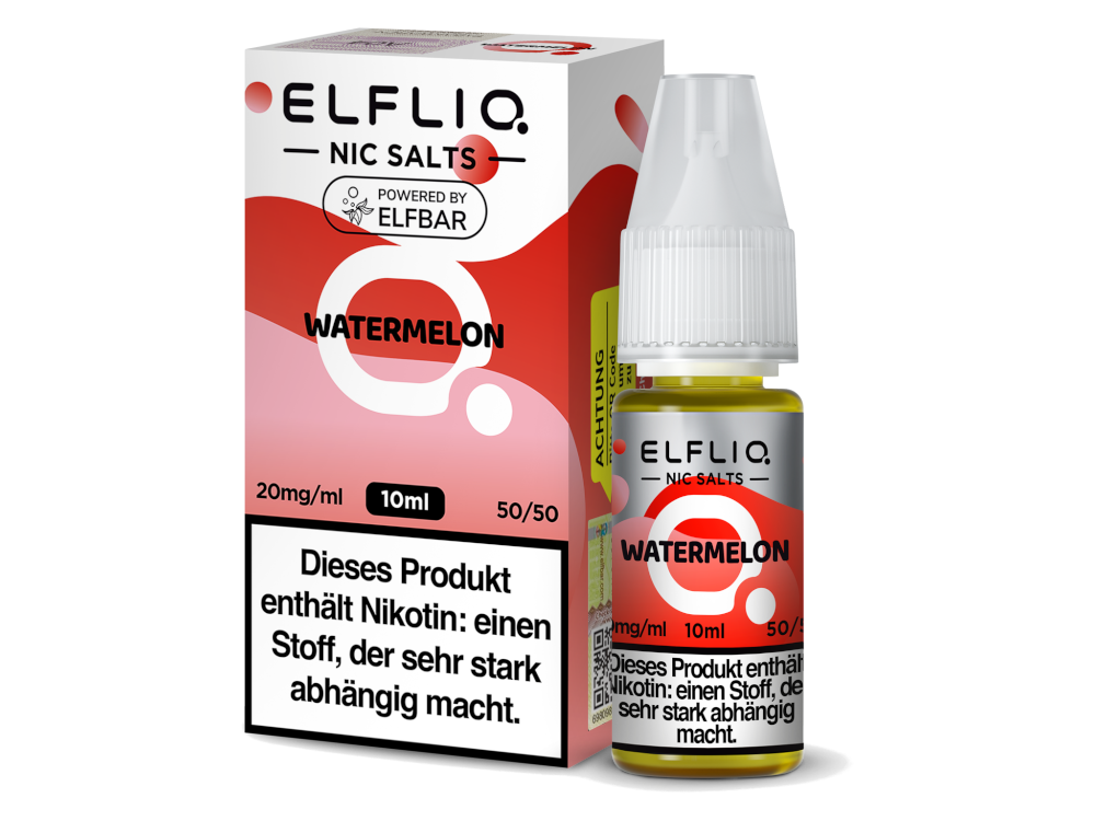 Wassermelonen-Geschmack: ELFLIQ Nikotinsalz Liquid Watermelon 10ml