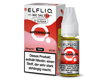 Wassermelonen-Geschmack: ELFLIQ Nikotinsalz Liquid Watermelon 10ml