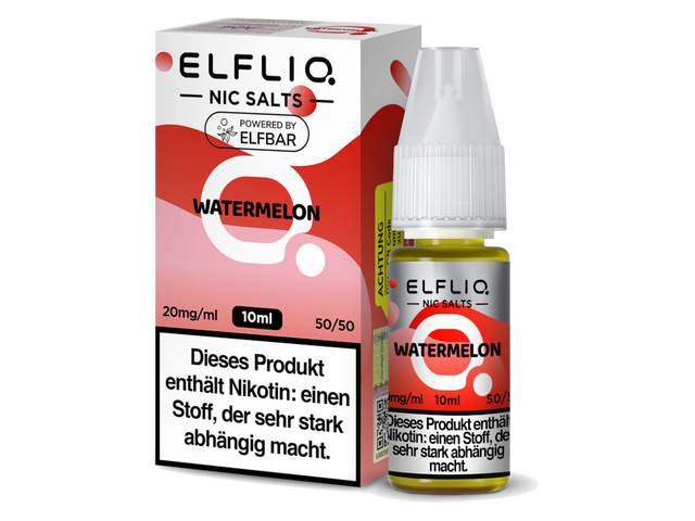 Wassermelonen-Geschmack: ELFLIQ Nikotinsalz Liquid Watermelon 10ml