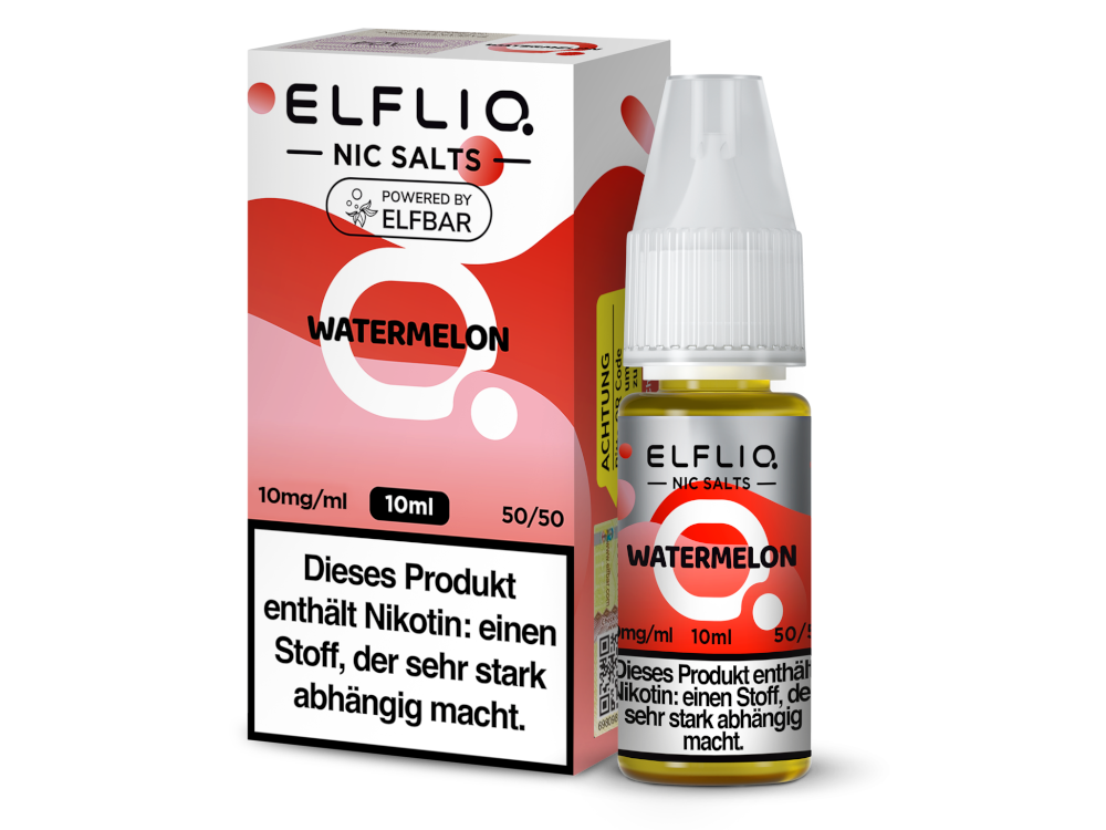 Wassermelonen-Geschmack: ELFLIQ Nikotinsalz Liquid Watermelon 10ml