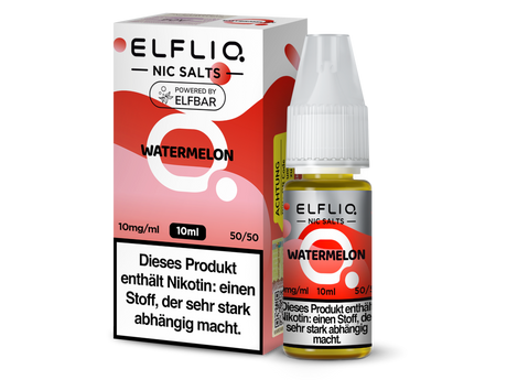 Wassermelonen-Geschmack: ELFLIQ Nikotinsalz Liquid Watermelon 10ml