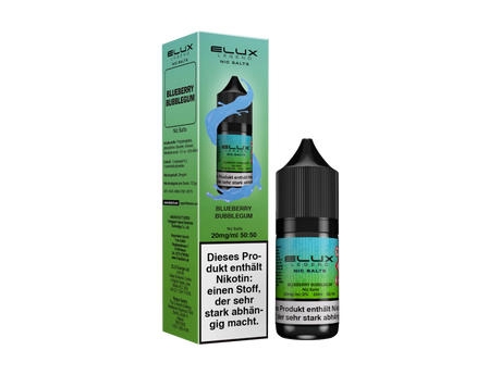 Elux Nikotinsalz Blueberry Bubblegum – 10 ml Liquid für E-Zigaretten