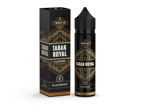 Tabak Royal Classic Aroma – 60 ml Flasche, Tabak, Pistazien & Karamell