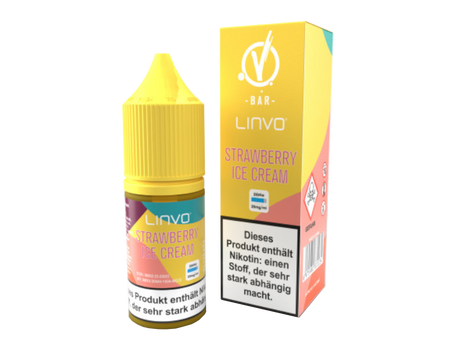 Linvo - Strawberry Ice Cream Nicotine Salt Liquid 20 mg/ml

