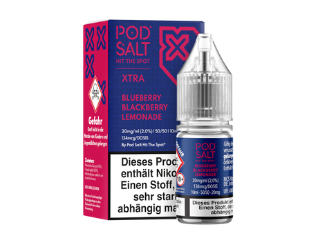 Pod Salt X Blueberry Blackberry Lemonade: Blaubeere, Brombeere & Limonade